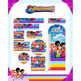 Arquivo Etiqueta Escolar 3 Palavrinhas