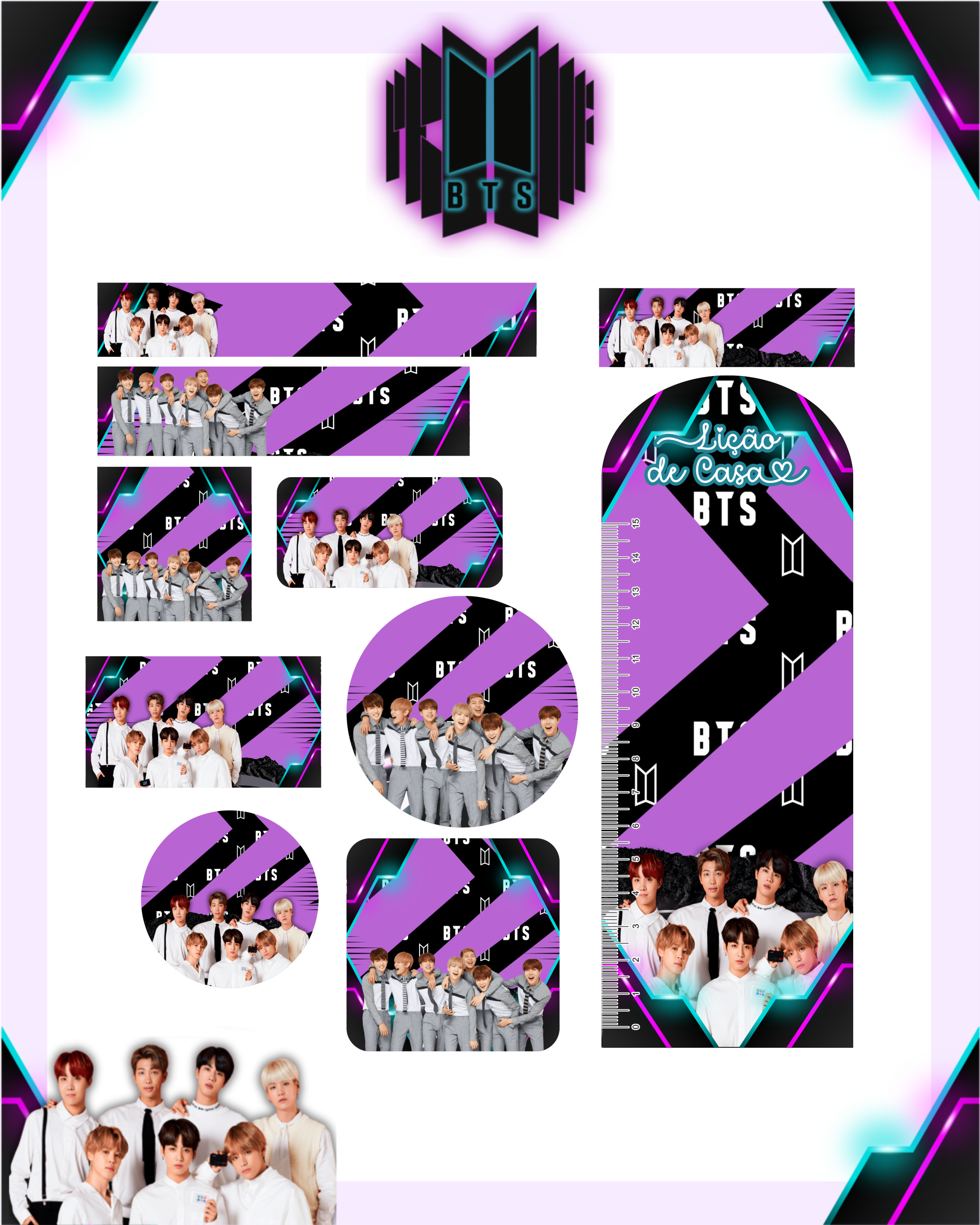 Arquivo Etiqueta Escolar BTS 1