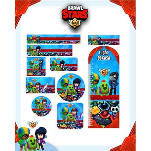 Arquivo Etiqueta Escolar Brawl Stars
