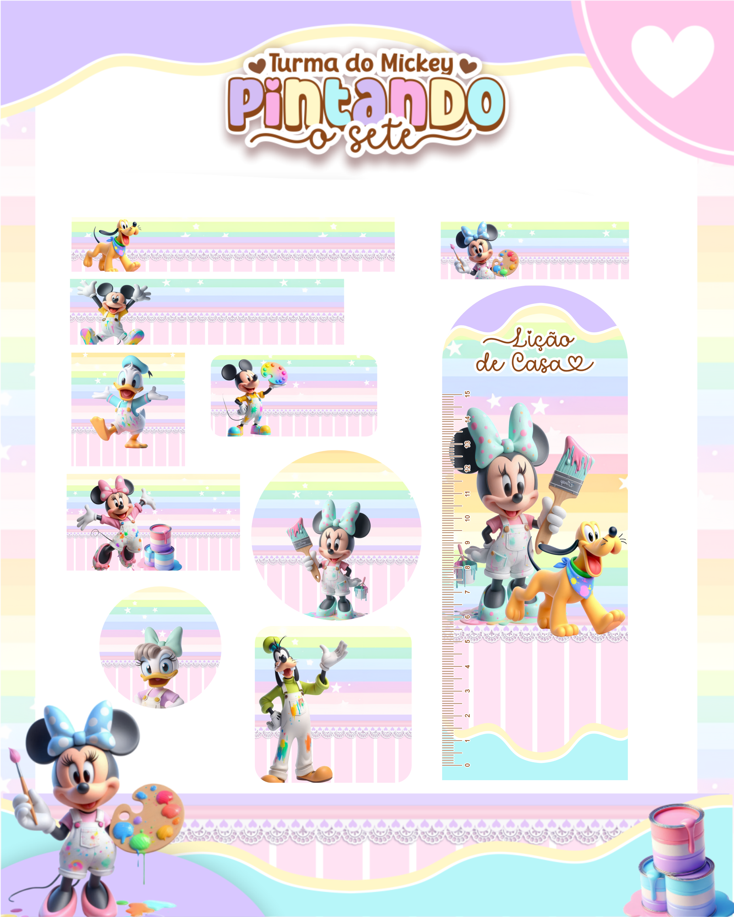 Arquivo Etiqueta Escolar Turma do Mickey Pintando o Sete 1