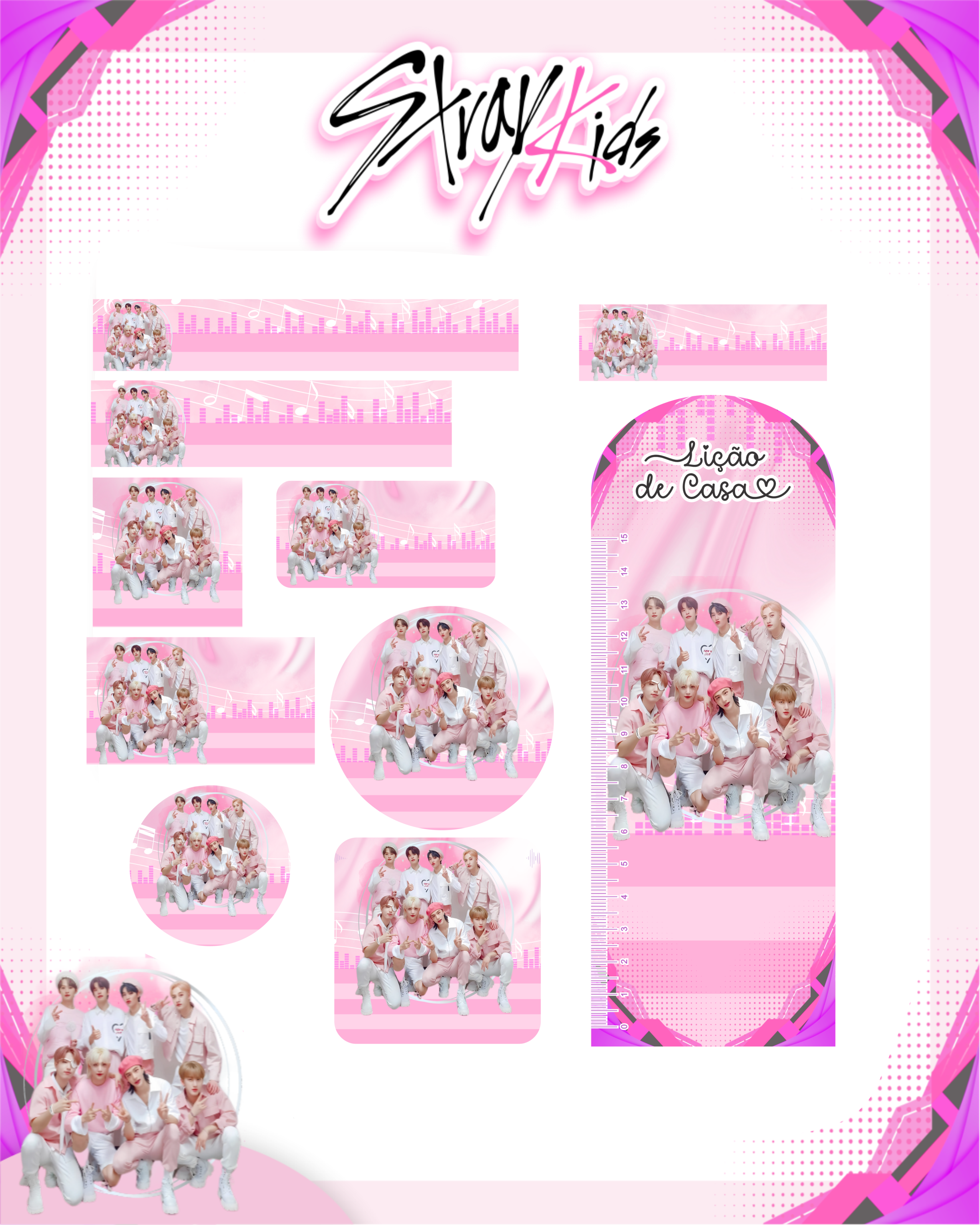 Arquivo Etiqueta Escolar Stray Kids 1