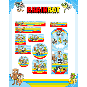 Arquivo Etiqueta Escolar Brainrot