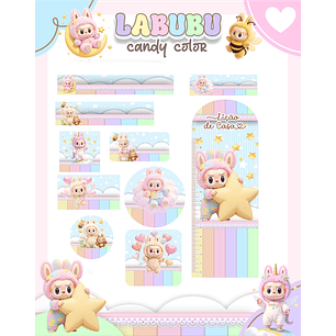 Arquivo Etiqueta Escolar Labubu