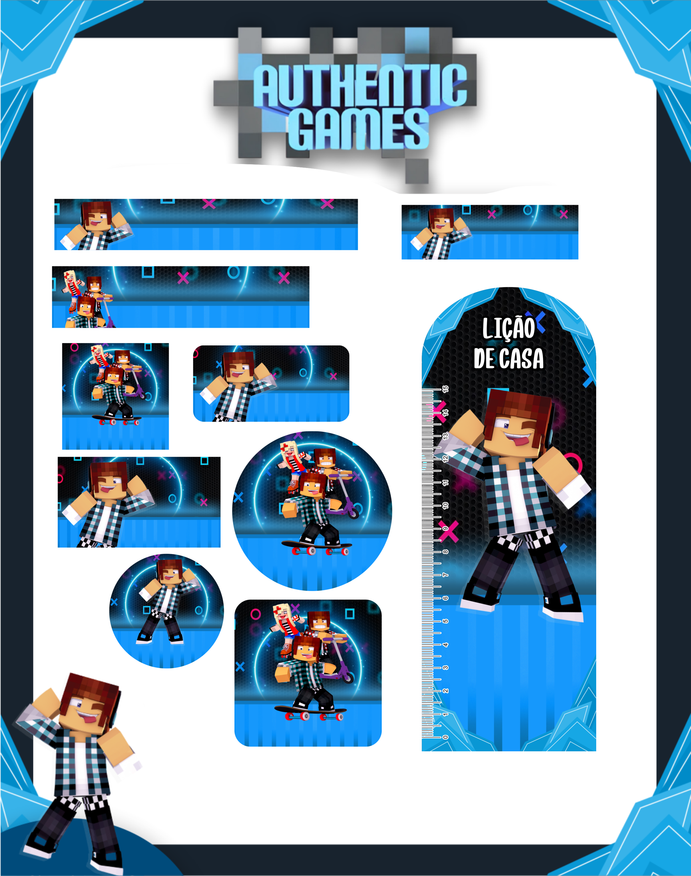 Arquivo Etiqueta Escolar Authentic Games 1