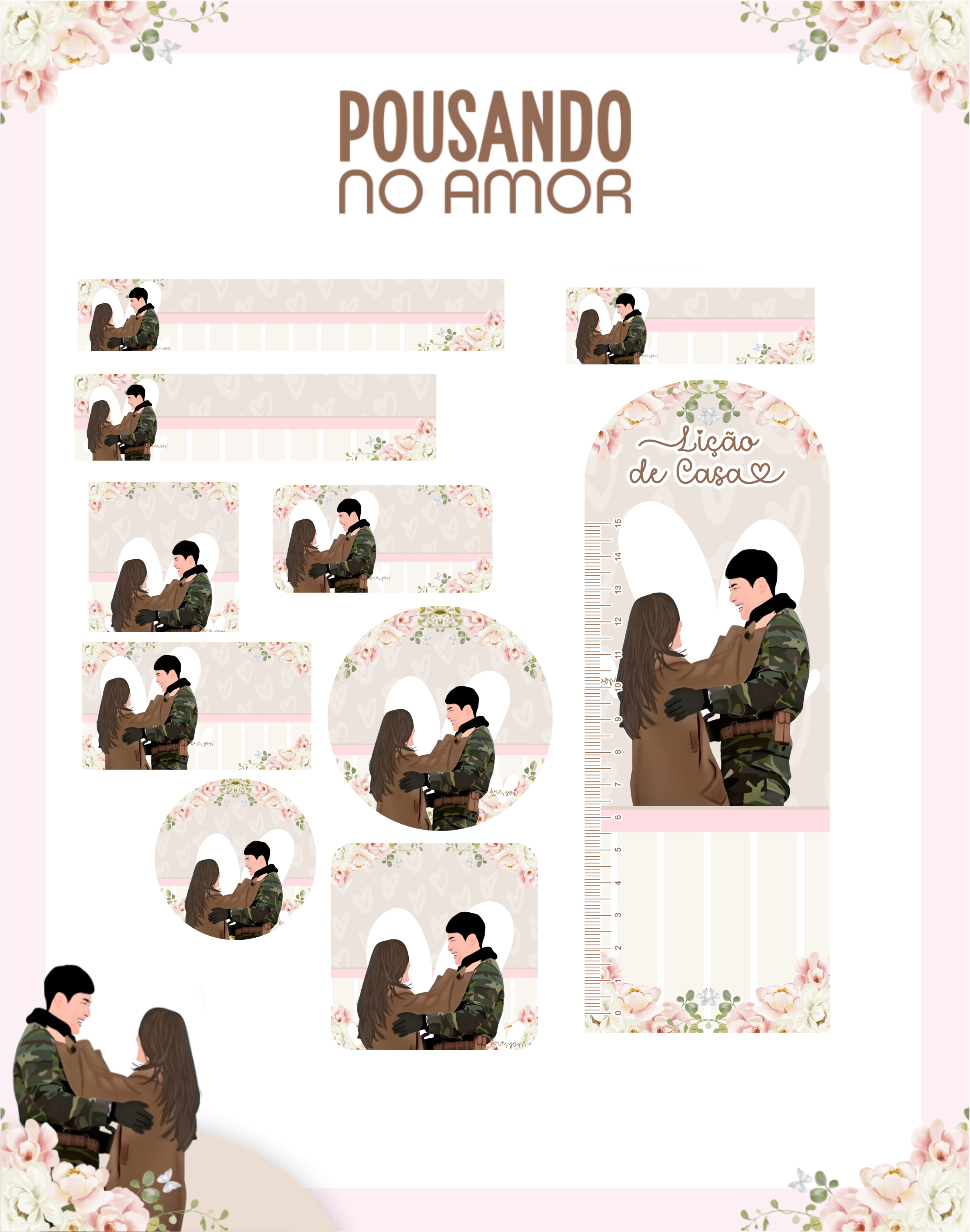 Arquivo Etiqueta Escolar Pousando no Amor  1