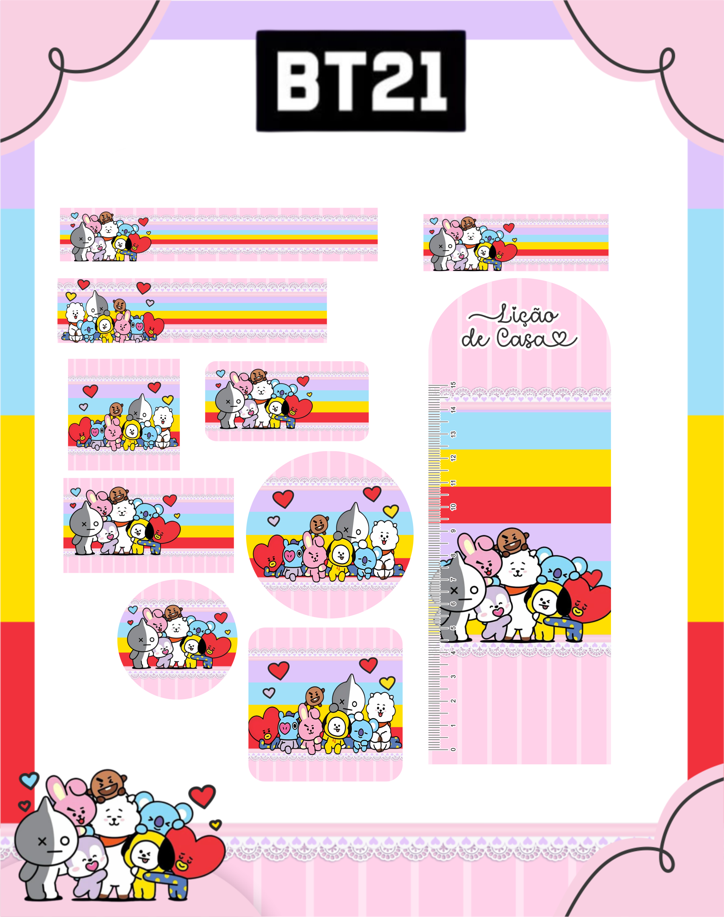 Arquivo Etiqueta Escolar BT21 1