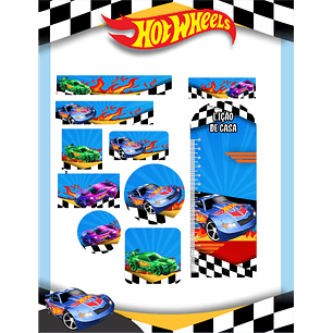 Arquivo Etiqueta Escolar Hotwheels