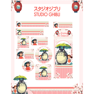 Arquivo Etiqueta Escolar Studio Ghibli