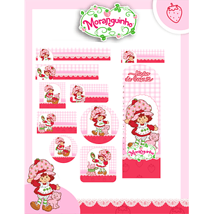 Arquivo Etiqueta Escolar Moranguinho 