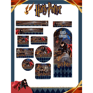 Arquivo Etiqueta Escolar Harry Potter