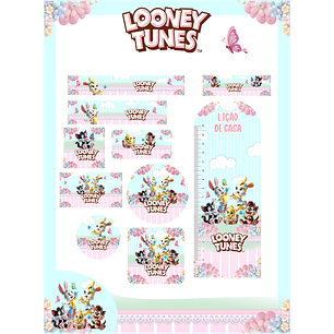 Arquivo Etiqueta Escolar Looney Tunes Baby
