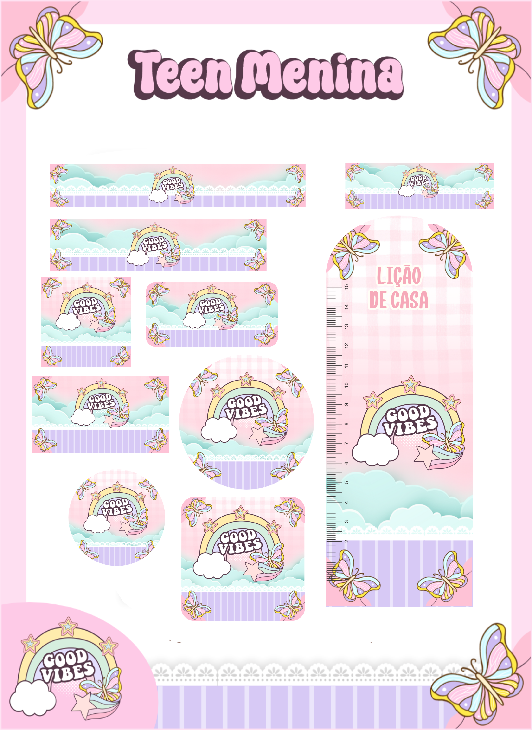 Arquivo Etiqueta Escolar Teen Menina 1