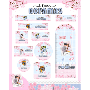 Arquivo Etiqueta Escolar I Love Doramas