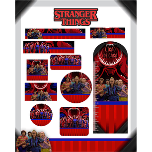 Arquivo Etiqueta Escolar Stranger Things