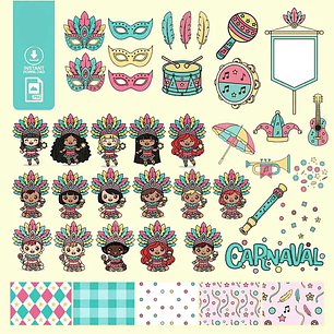 Arquivo Kit Digital Carnaval