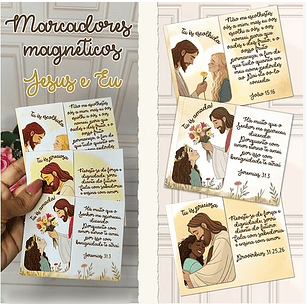 Arquivo de Corte Marcadores Magnéticos Jesus e Eu