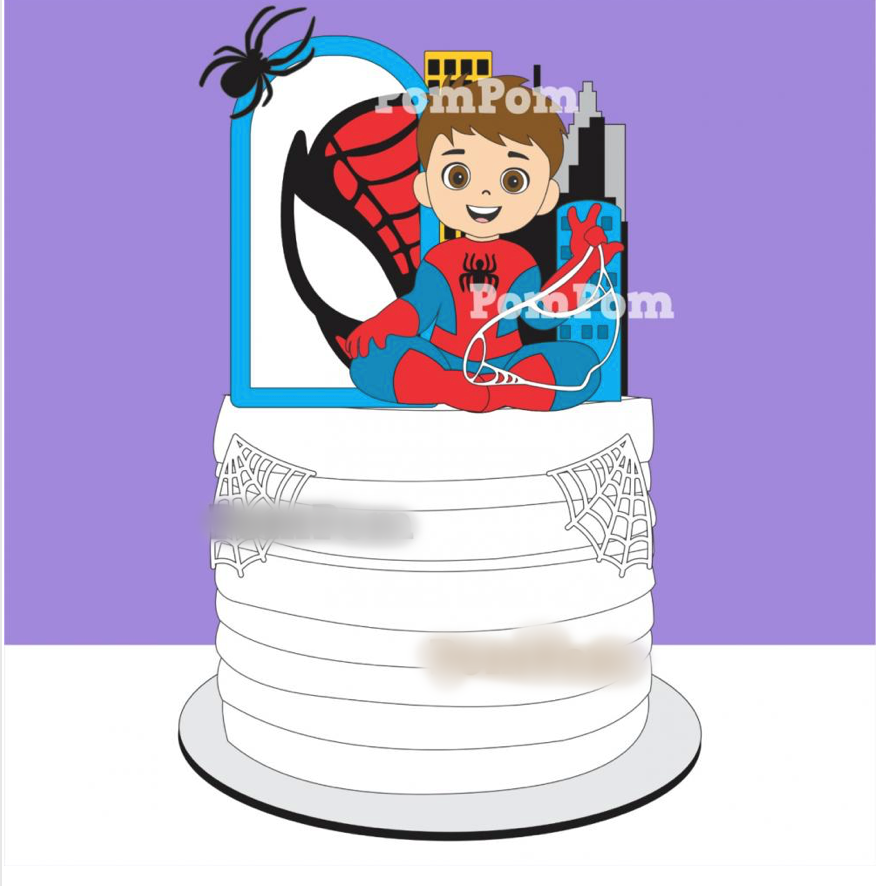 Arquivo Topo de Bolo Homem Aranha  1