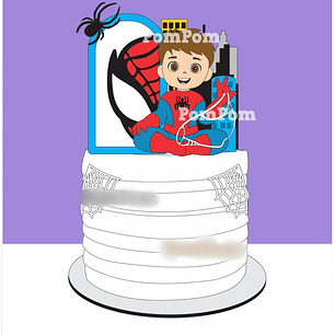 Arquivo Topo de Bolo Homem Aranha 