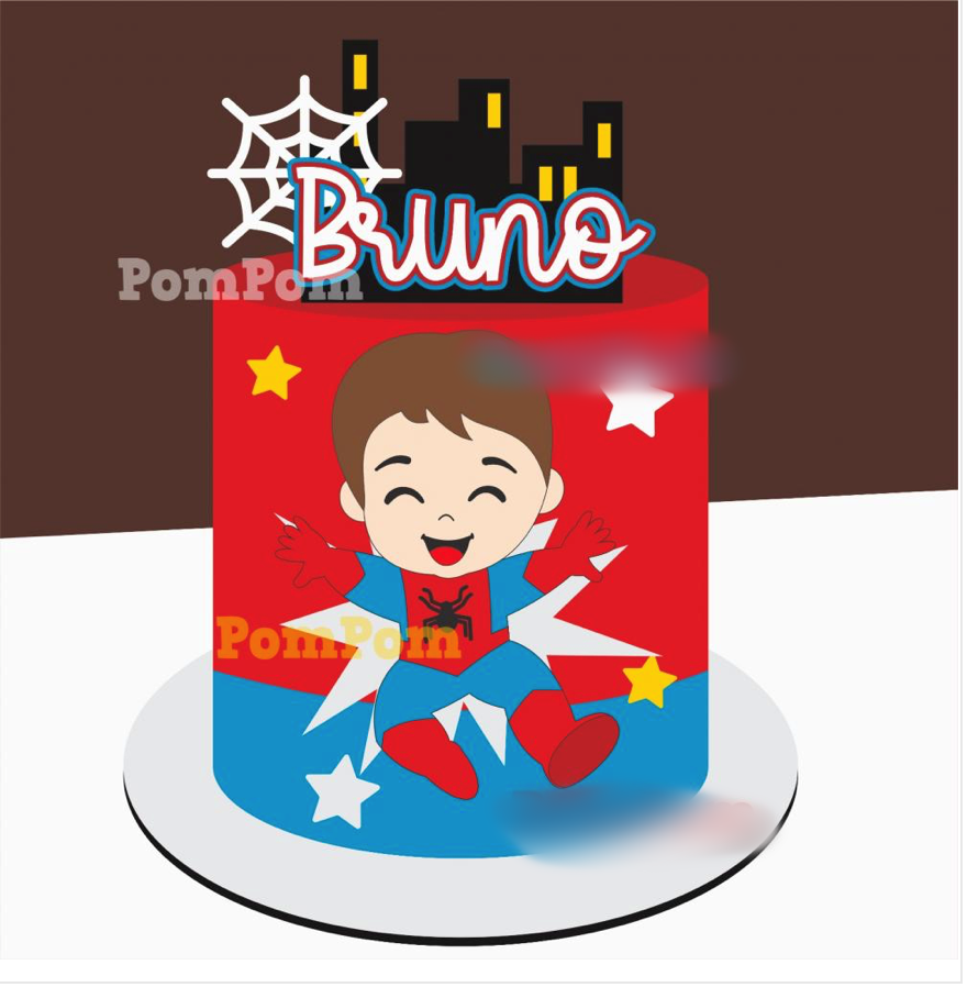 Arquivo Topo de Bolo Homem Aranha 1