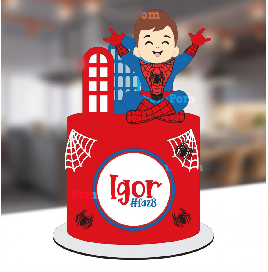 Arquivo Topo de Bolo Homem Aranha 1