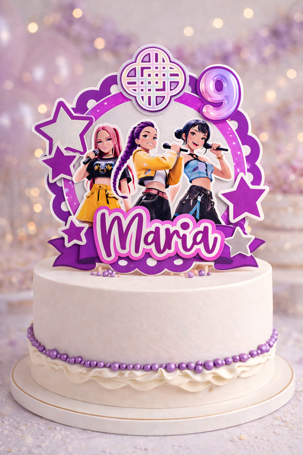 Arquivo Topo de Bolo Guerreiras do Kpop 1