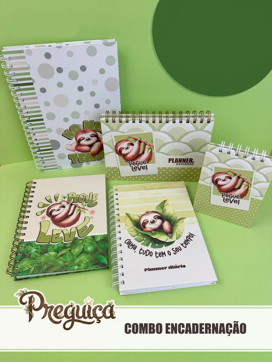 Arquivo Combo Encadernação Preguiça 1