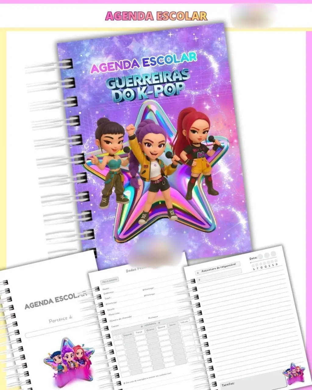 Arquivo Agenda Escolar Guerreiras do K-Pop 1