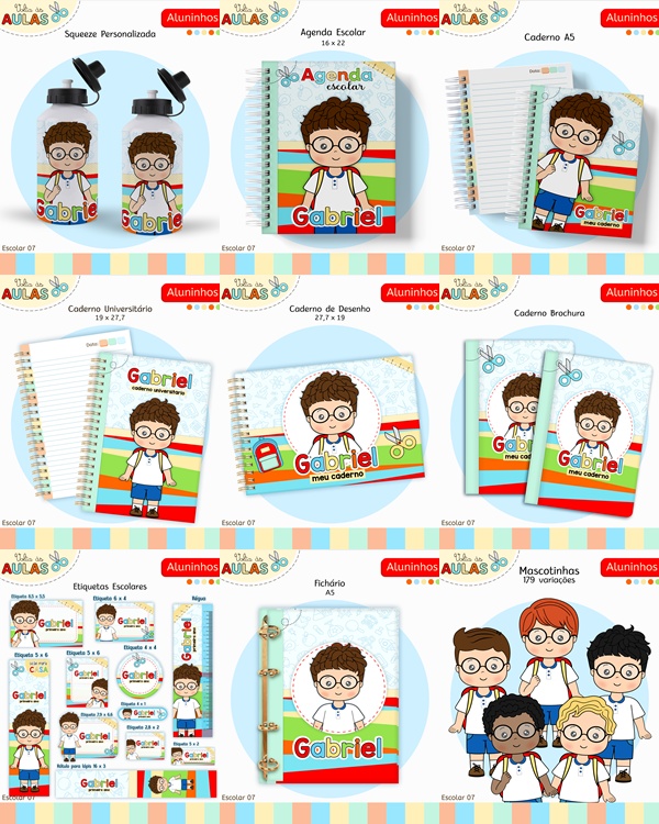 Arquivo Encadernação Escolar Aluninhos 1