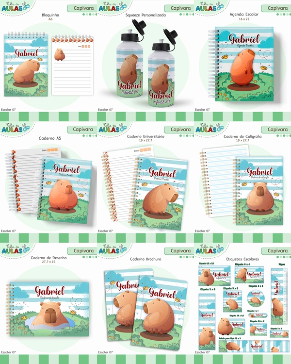Arquivo Encadernação Escolar Capivara 1