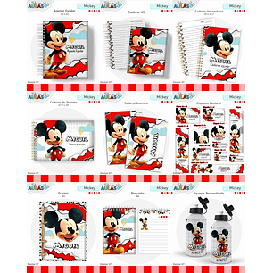 Arquivo Encadernação Escolar Mickey