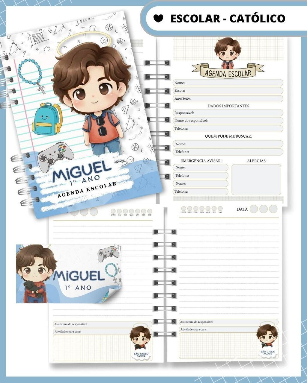 Arquivo Agenda Escolar São Carlos Acutis 1