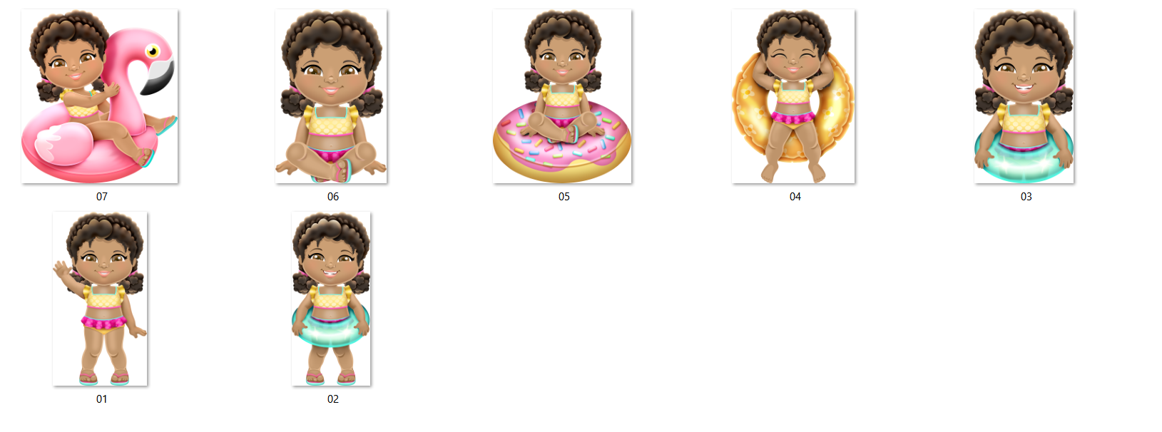 Arquivo Kit Digital Pool Party Meninas 5