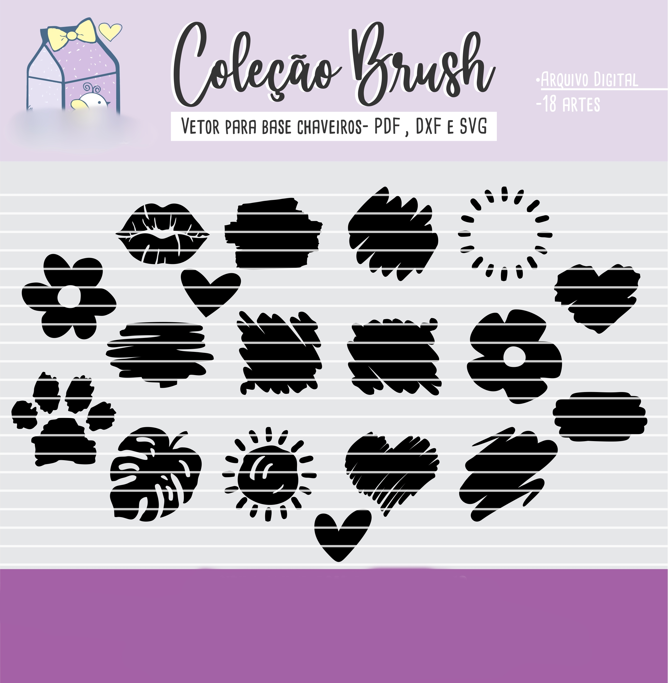 Arquivo Kit Digital Coleção Brush 1