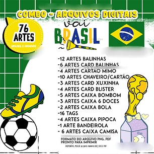 Arquivo Combo Copa do Mundo Kit Digital