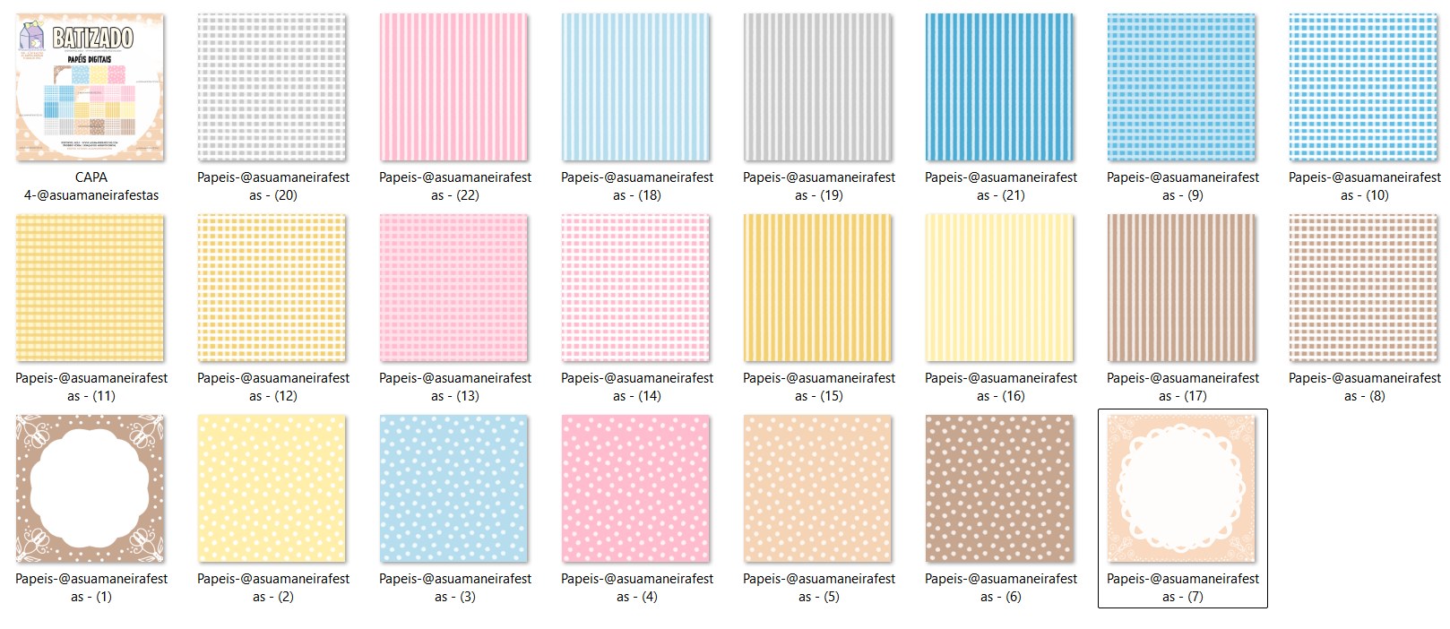 Arquivo Kit Digital Batizado 3