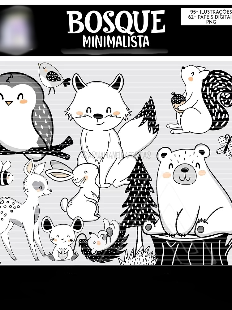 Arquivo Kit Digital Bosque Minimalista  1