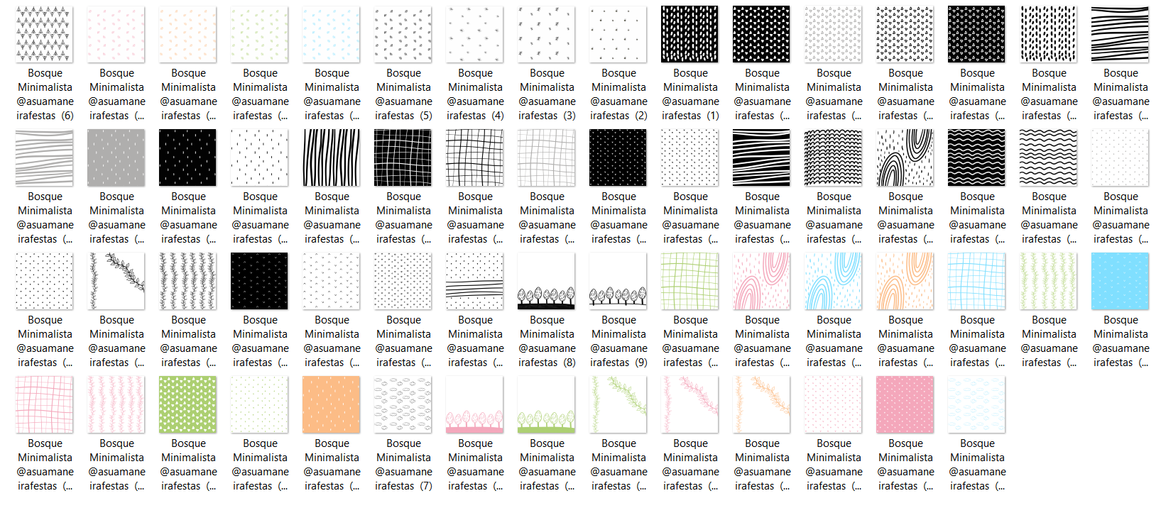 Arquivo Kit Digital Bosque Minimalista  3