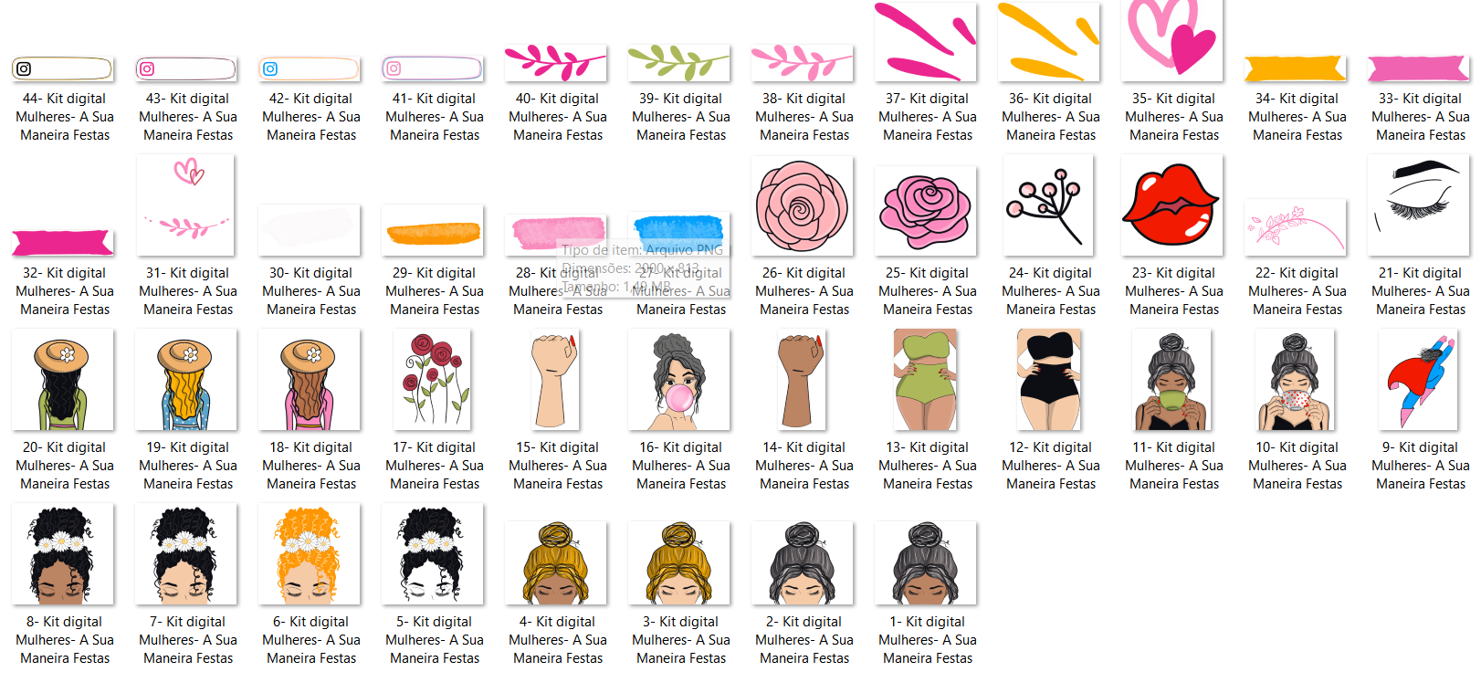 Arquivo Dia da Mulher Kit Digital 4