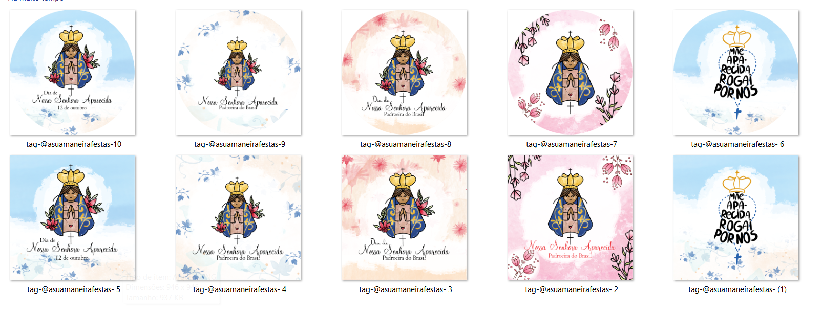 Arquivo Kit Digital Nossa Senhora Aparecida 7