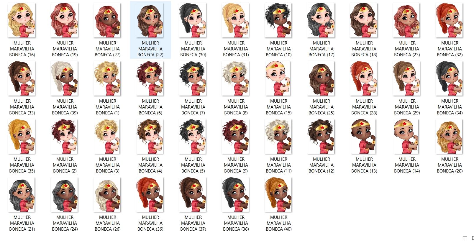 Arquivo Kit Digital Bonecas 6