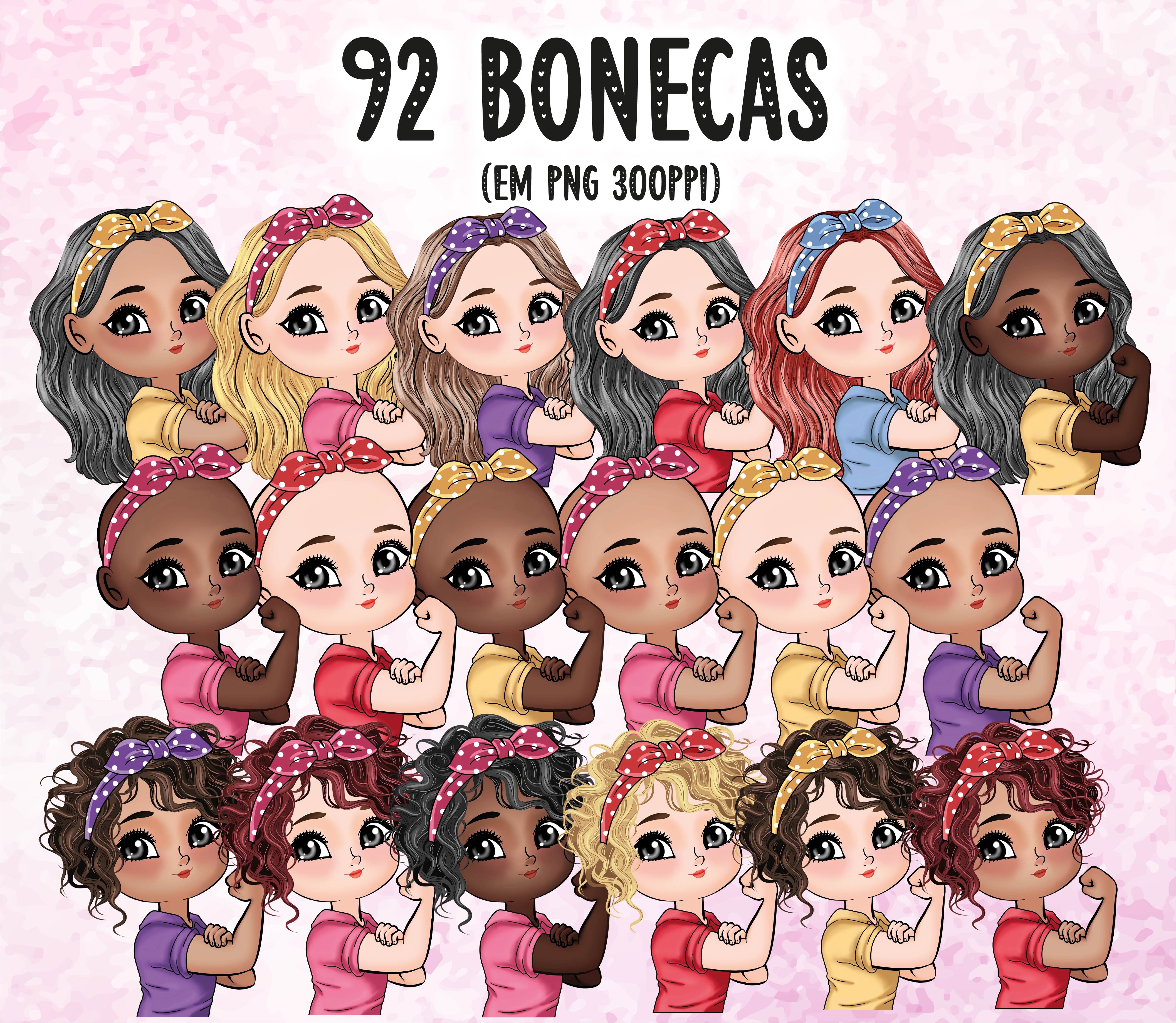 Arquivo Dia da Mulher Dolls Kit Digital 1