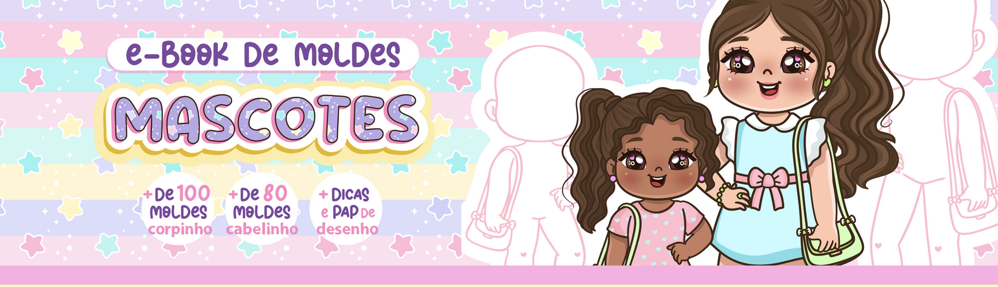 Arquivo Kit Digital Ebook de Moldes Mascotes 1