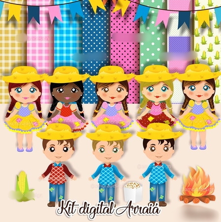 Arquivo Kit Digital Arraiá 1