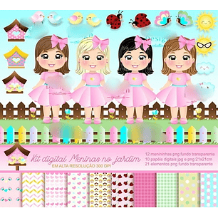 Arquivo Kit Digital Meninas Jardim