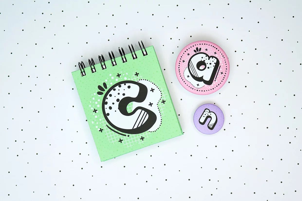 Arquivo Kit Digital Alfabeto Lettering 1