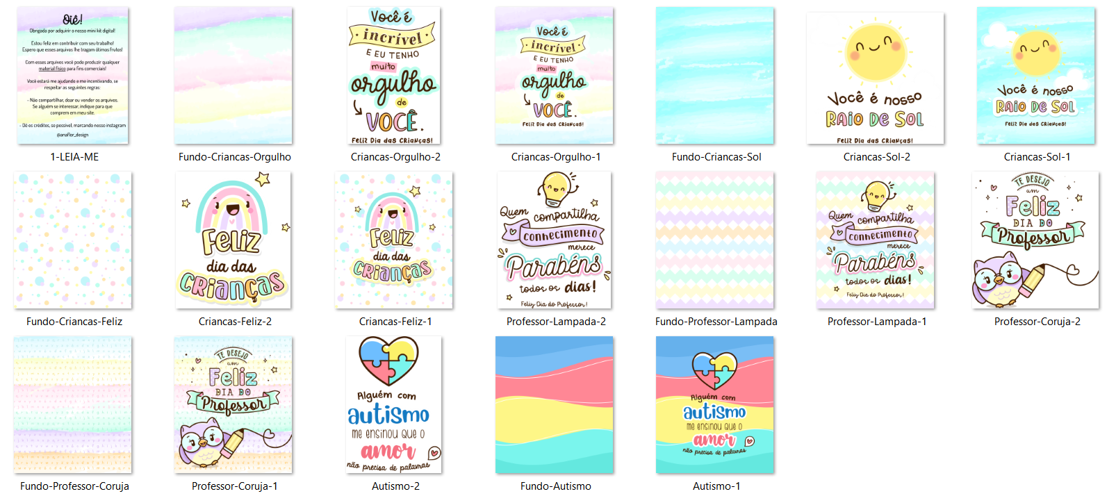 Arquivo Datas Comemorativas Kit Digital 2