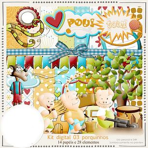 Arquivo Kit Digital Três Porquinhos