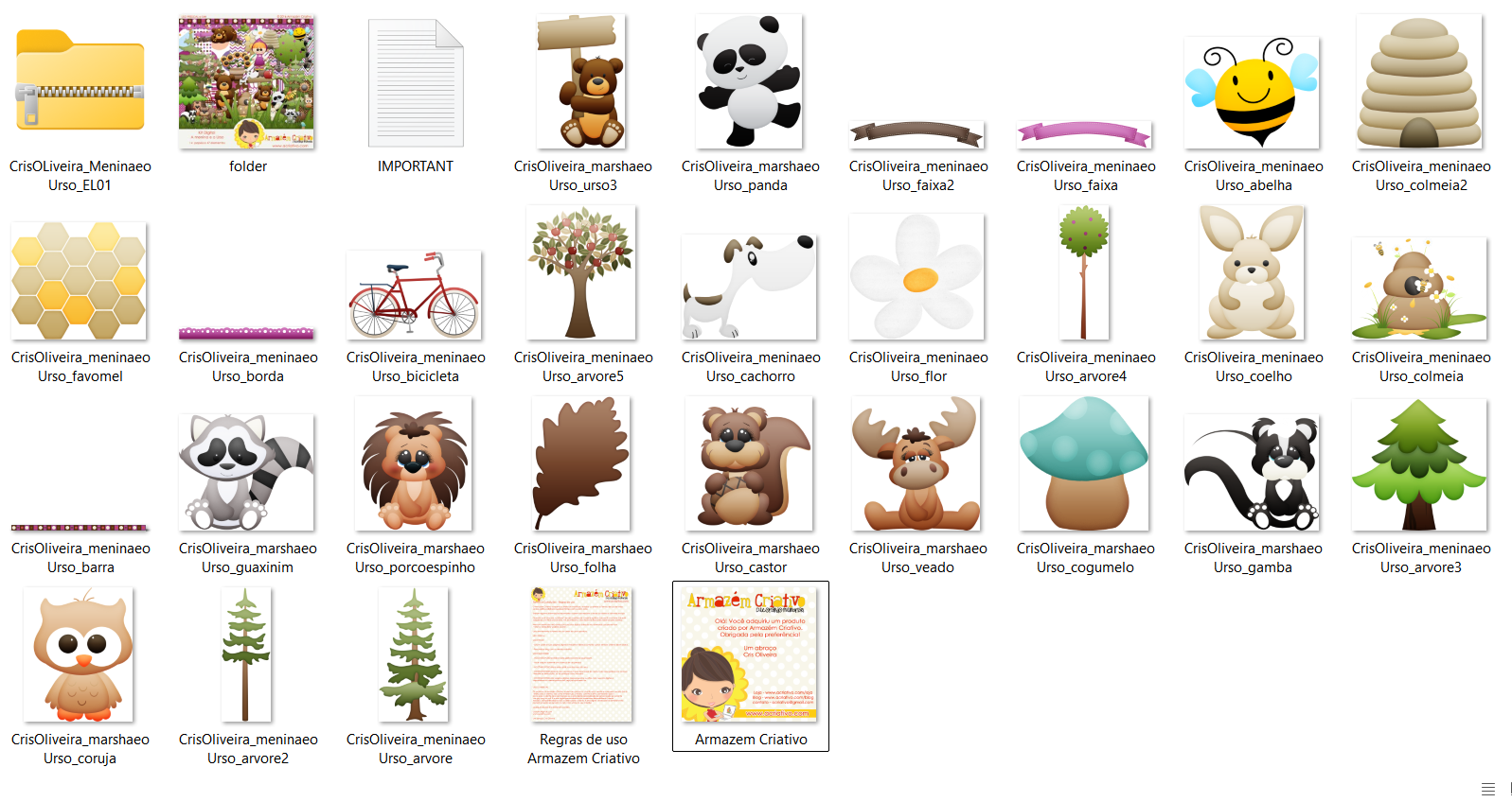 Arquivo Kit Digital Marsha e o Urso 3