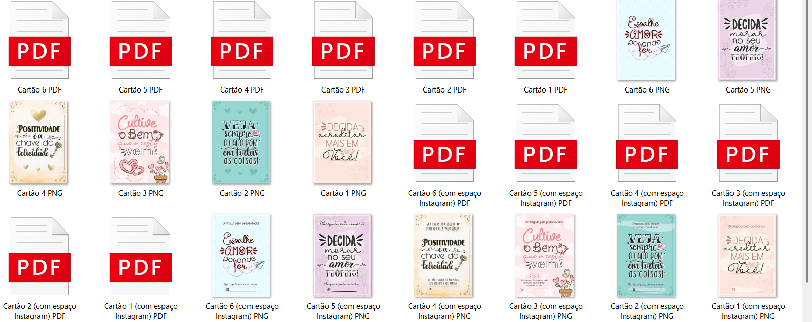 Arquivo Kit Digital Cartões Motivacionais  2