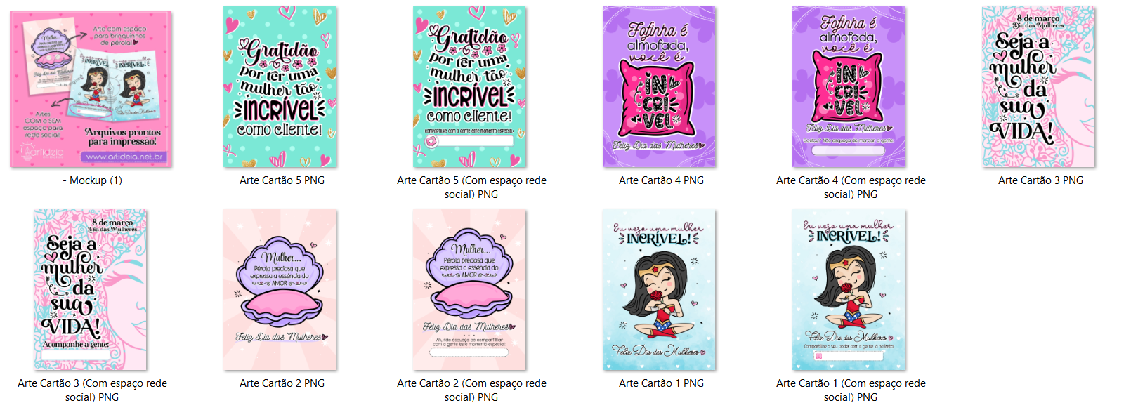 Arquivo Dia das Mulheres Kit Digital  2